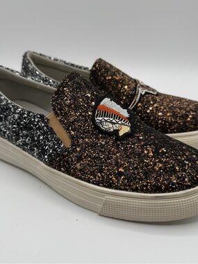 Vintage Havana Bertie Glitter Western Patch Slip On Sneakers Womens 6